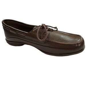 Red Wings Women’s Pebble Brown Lace Up Leather Slip-on Shoe Size 6.5